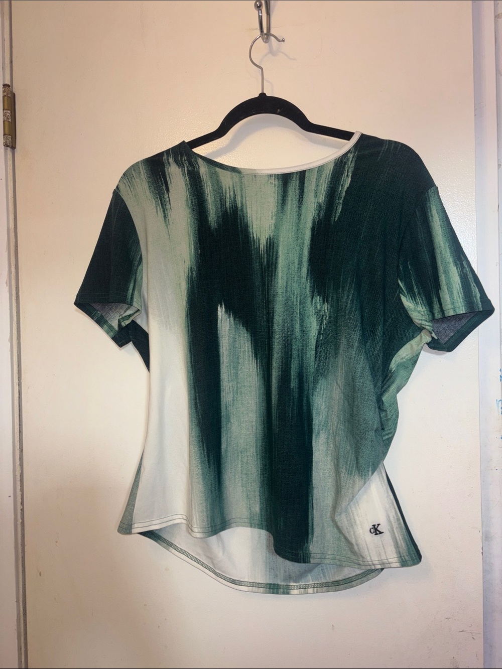 Calvin Klein Green Brushstroke Short Sleeve Tee